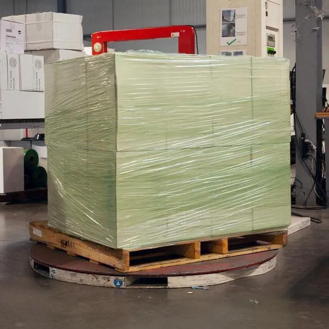 Alt view image 6 of 7 - PSBM Tinted Green Plastic Stretch Film/Wrap 18" x 1500' 47 GA 4 Rolls | Stretch Wrap, Heavy Duty Plastic Film, Industrial Strength Shrink Packaging for Moving, Packing, Shipping, Warehouse Storage
