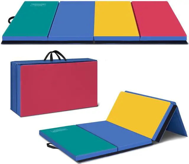 Main image of 3'x6'x2 Thick Folding Gymnastics Exercise Mat Aerobics Stretching Yoga Mats