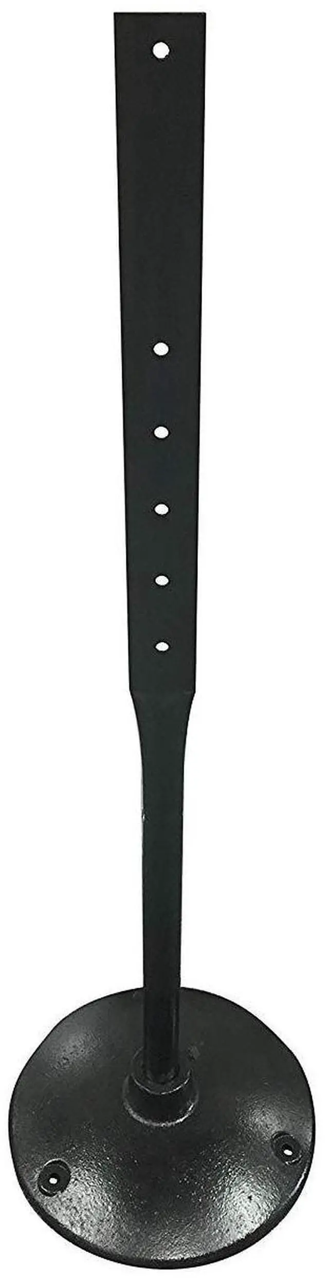 Main image of Cast Iron Base, Heavy-Duty Stand with 4 Feet Post Kit, Indoor/Outdoor Use, Easy to Carry, 14-inch Diameter Stand for Sign Installation, Bolts & Nuts Included, Black