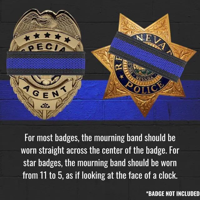 Alt view image 4 of 7 - Thin Blue Line Mourning Band 100-Pack (100)