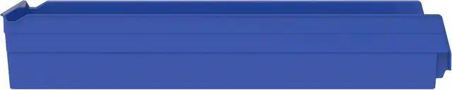 Alt view image 7 of 7 - 30174 Plastic Shelf Bins, Heavy Duty Storage Bins for Garage, Closet, and Drawer Organization, 24-Inch x 11-Inch x 4-Inch, Blue, 6-Pack