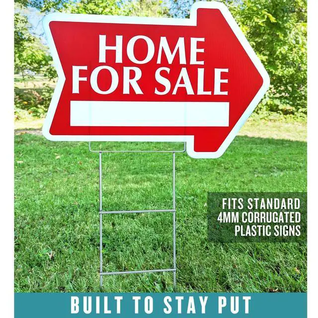 Alt view image 6 of 6 - 30" Heavy Duty Yard Stakes, 10 Pack,.25 Diameter Metal Frame Wire Step Stake for Yard Signs (10 Pack)