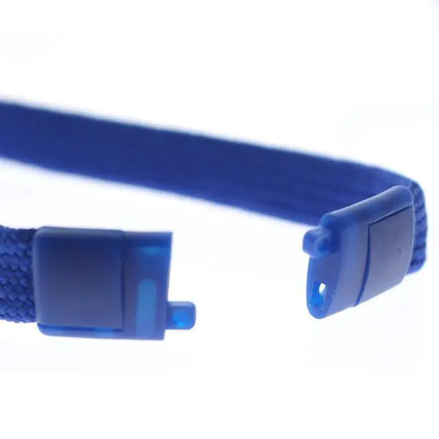 Alt view image 6 of 6 - Bulk 100 Pack - Heavy Duty Breakaway Lanyards for Keys and ID Badges with Key Chain Split Ring - Break-Away Clasp and Keychain Keyring/Badge Holder Attachment (Royal Blue)