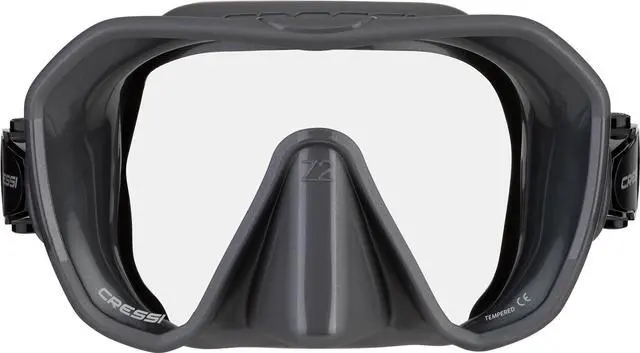 Main image of Adult Frameless Diving Mask - Wide View Mono Lens - Low Internal Volume - Pure Soft Silicone - Z2: Designed in Italy by