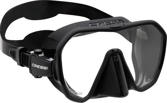 Alt view image 2 of 7 - Adult Frameless Diving Mask - Wide View Mono Lens - Low Internal Volume - Pure Soft Silicone - Z2: Designed in Italy by