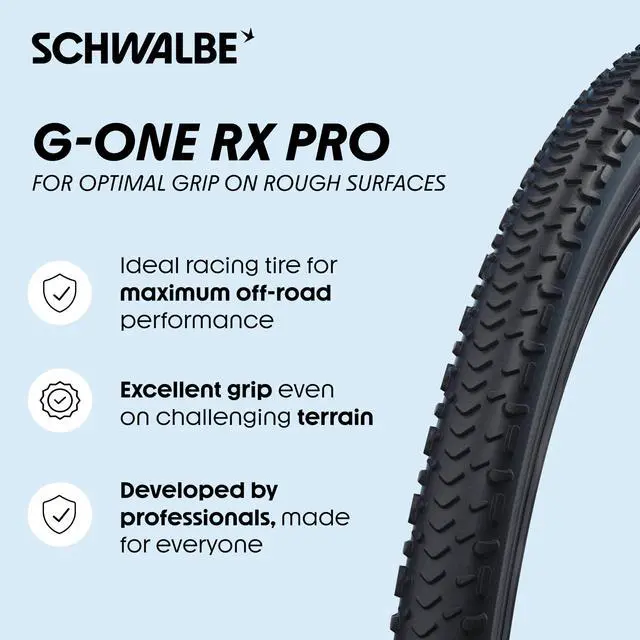Alt view image 2 of 7 - G-ONE RX PRO Bicycle tire Gravel tire E-Bike Ready, Gravel Bike tire with Race PRO Construction Gravel tire