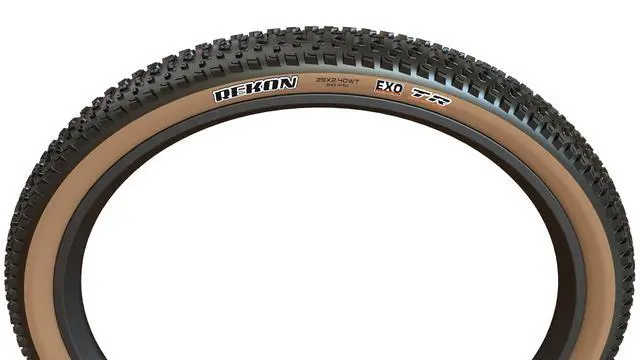 Alt view image 3 of 7 - Rekon | Dual Compound - EXO | Tan Sidewall Tubeless Trail Tire | Optimized for Dry, Hard Trails, EXO Protection, Tubeless Ready