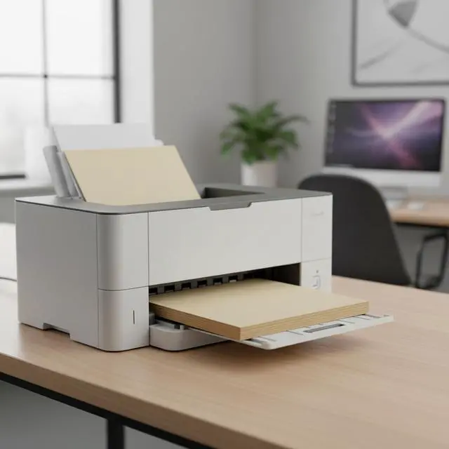 Alt view image 6 of 7 - Copy And Print Paper, 11"x17", Tan, 500 Sheets, 67Lb. Vallum Bristol
