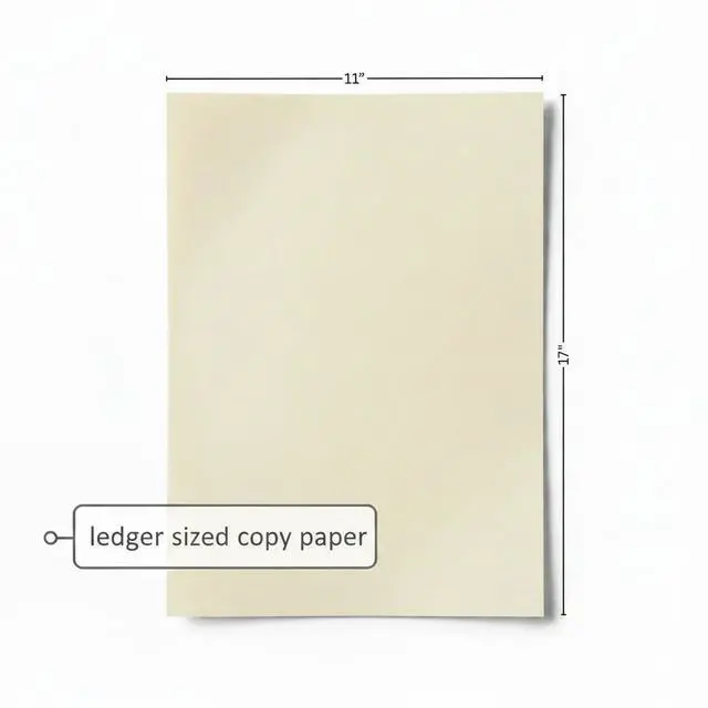 Alt view image 3 of 7 - Copy And Print Paper, 11"x17", Tan, 500 Sheets, 67Lb. Vallum Bristol