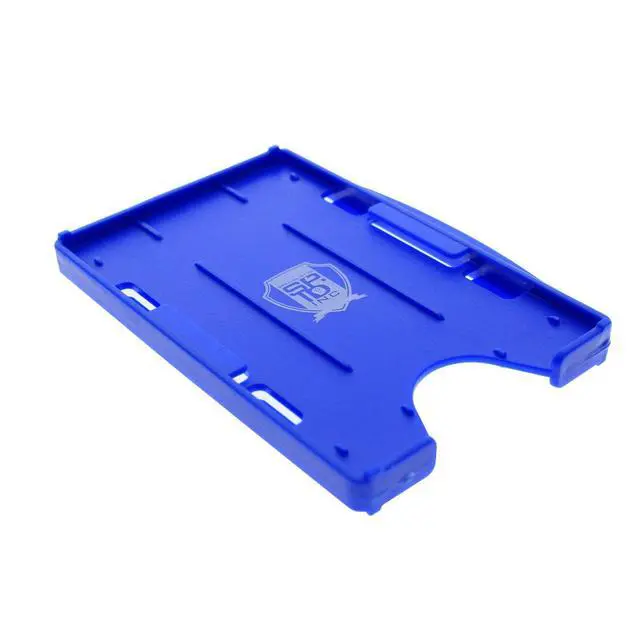Alt view image 3 of 6 - Bulk 50 Pack - Premium 2 Card ID Badge Holders - Rigid Hard Plastic - Vertical or Horizontal Orientation with Open Face by (Royal)