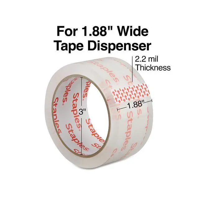Alt view image 2 of 4 - Lightweight Moving & Storage Tape, 1.88 x 54.6 Yards, Clear 72/Carton (ST61004/52203VS)