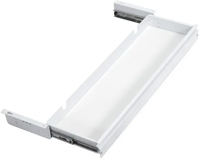 Main image of Large 33 inch Under Desk Slide Out Storage Drawer Organizer, White, DESK-DR33-W