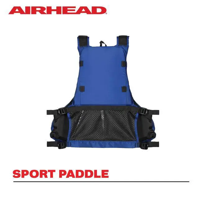 Alt view image 3 of 3 - Sport Paddle Life Vest, Sapphire Blue, 2XL/3XL (13007-06-B-SA)