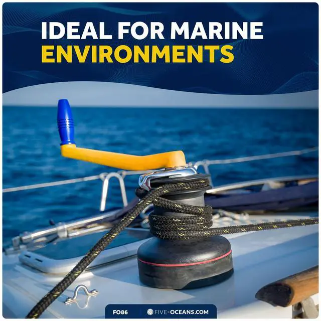 Alt view image 3 of 7 - Sailboat Winch Handle, Universal Floating Winch Handle, Lockin Mechanism, Lightweight and Strong, Fiberglass Reinforced Plastic