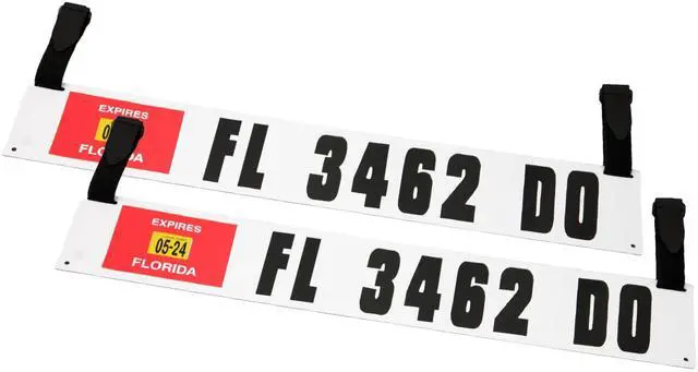 Main image of USA Premium Custom Boat Registration Plates with Pre-Lettered Decals for Inflatable Boats, Ribs & Dinghies | Includes Velcro Mounting Straps | 4"x24" USCG Compliant - Made in USA