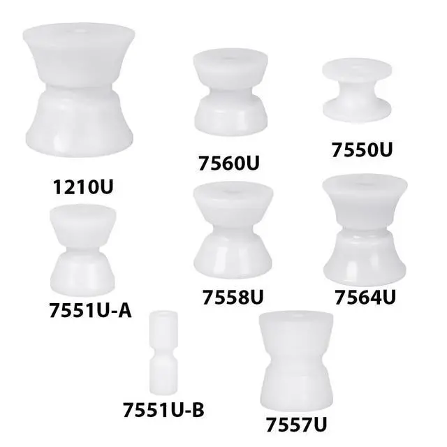 Alt view image 3 of 5 - Marine White Delrin Replacement Wheels for Anchor Rollers