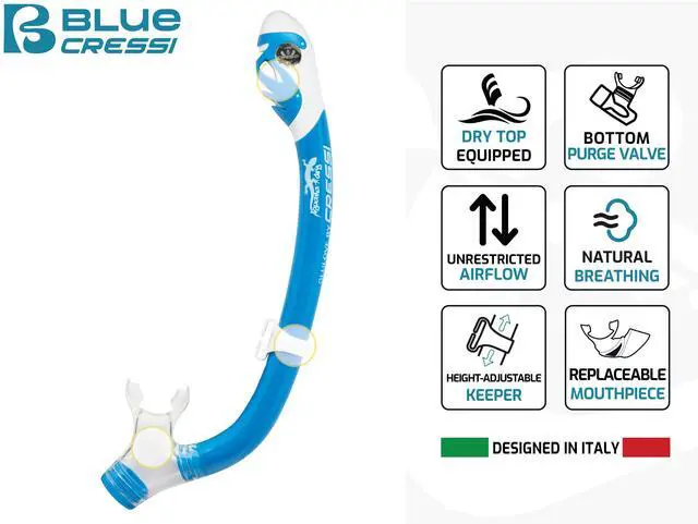Alt view image 3 of 5 - Youth Snorkel Set for Kids Ages 3 to 8 - Short Adjustable Fins, Silicone Mask, Dry Snorkel - Mini Bonete Pro Dry Set