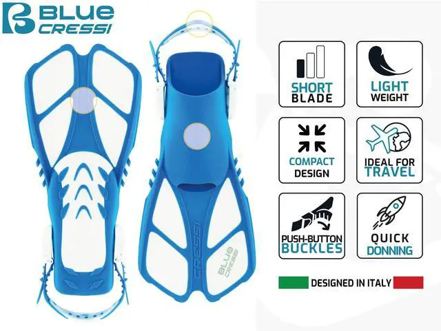 Alt view image 4 of 5 - Youth Snorkel Set for Kids Ages 3 to 8 - Short Adjustable Fins, Silicone Mask, Dry Snorkel - Mini Bonete Pro Dry Set