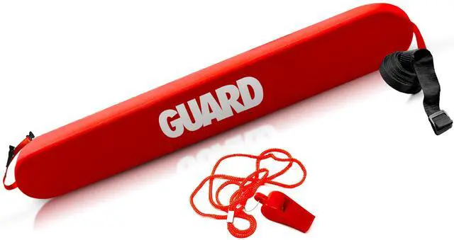 Main image of Lifeguard Rescue Tube with Matching Whistle - Ensuring Water Safety for Life Guard Floats on Beaches, Pools, and Waterfronts - Available in 40" & 50