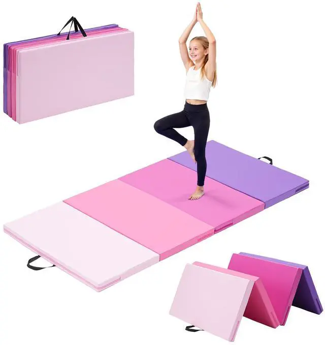 Main image of 6'x3'x2" Gymnastics Tumbling Mats Folding Panel Thick Gym Exercise Mat for Home