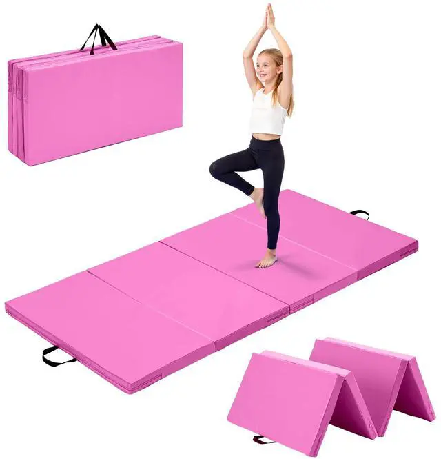 Main image of 6'x3'x2" Gymnastics Tumbling Mats Folding Panel Thick Gym Exercise Mat for Home