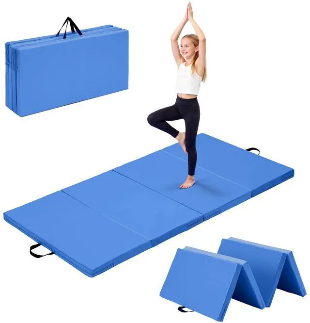 Main image of 6'x3'x2" Gymnastics Tumbling Mats Folding Panel Thick Gym Exercise Mat for Home