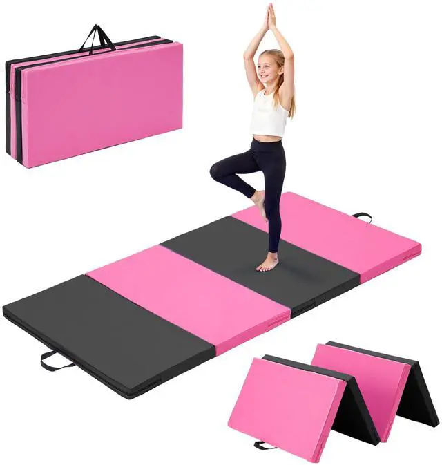 Main image of 6'x3'x2" Gymnastics Tumbling Mats Folding Panel Thick Gym Exercise Mat for Home