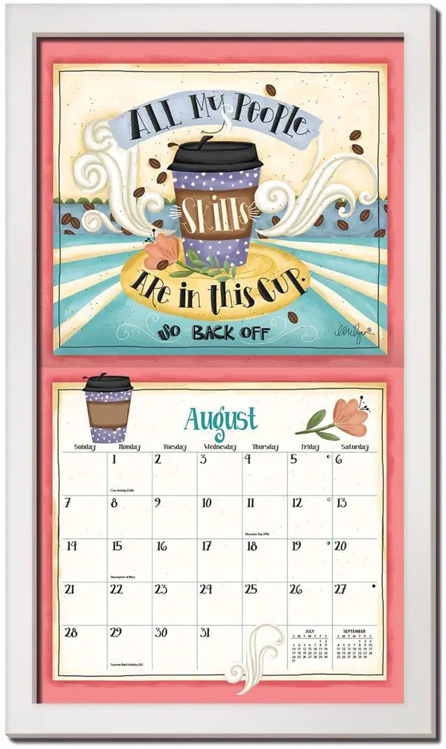 Main image of Contemporary Wall Calendar Frame - White Finish