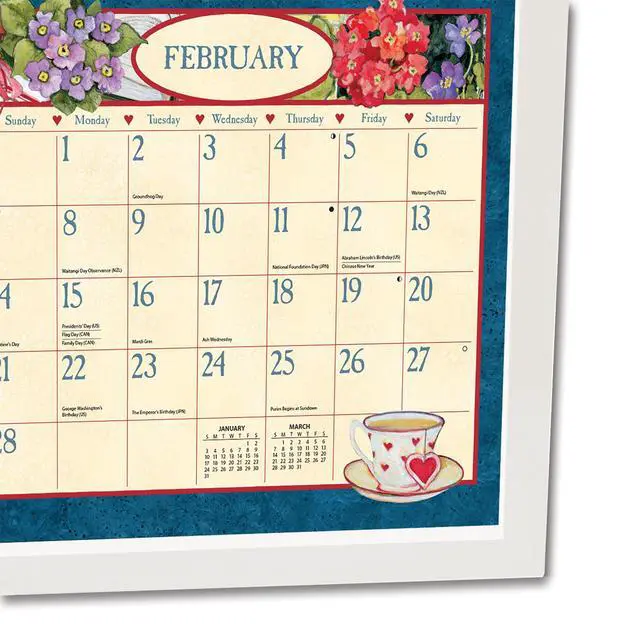 Alt view image 3 of 5 - Contemporary Wall Calendar Frame - White Finish