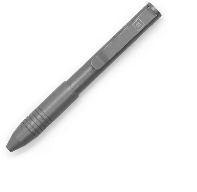 Main image of Ti Pocket Pro: The Auto Adjusting EDC Pen - Titanium Stonewashed