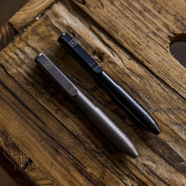 Alt view image 4 of 5 - Ti Pocket Pro: The Auto Adjusting EDC Pen - Titanium Stonewashed
