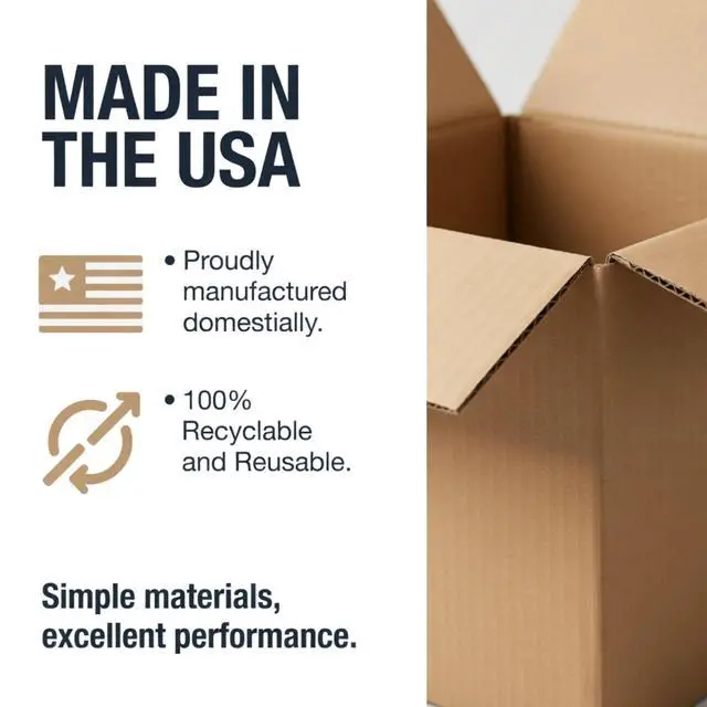 Alt view image 2 of 6 - 18"W x 18"L x 24"H (15-Pack) Large Shipping Boxes | Kraft Corrugated Cardboard Boxes for Packing, Moving and Storage, Multi Purpose Use | Single-Wall, 65 lbs