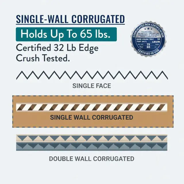 Alt view image 5 of 6 - 18"W x 18"L x 24"H (15-Pack) Large Shipping Boxes | Kraft Corrugated Cardboard Boxes for Packing, Moving and Storage, Multi Purpose Use | Single-Wall, 65 lbs