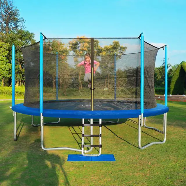Alt view image 7 of 7 - Trampoline Net - Trampoline Netting Replacement for 6-8 Straight Poles - 10FT 12FT 14FT 15FT 16FT Round Frame Trampolines (Replacement Net Only)
