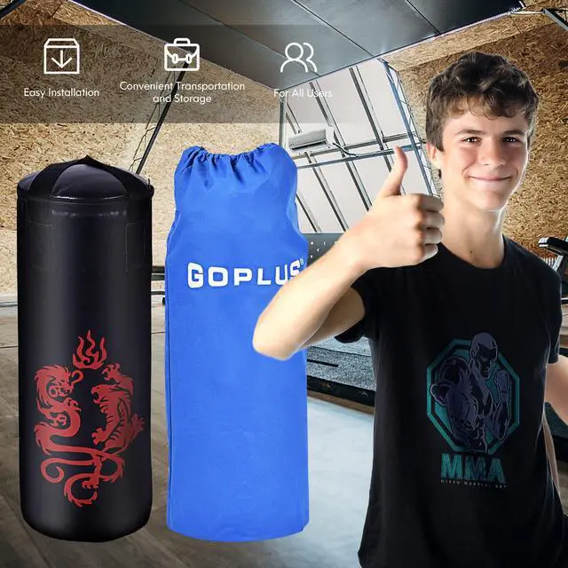 Alt view image 5 of 6 - Punching Bag Set with Gloves, 22LBS/ 40LBS Filled Kick Boxing Bag, Rucksack, Jump Rope, Firm Hook, Heavy Bag for Adults MMA Training, Muay Thai, Krav MAGA, Taekwondo, Karate