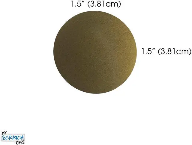 Alt view image 2 of 4 - 1.5 in Gold Round Scratch-Off Stickers, 5000 Pack | Ideal for gender reveals, baby showers, wedding games, invitations, raffle tickets, classroom rewards, business campaigns