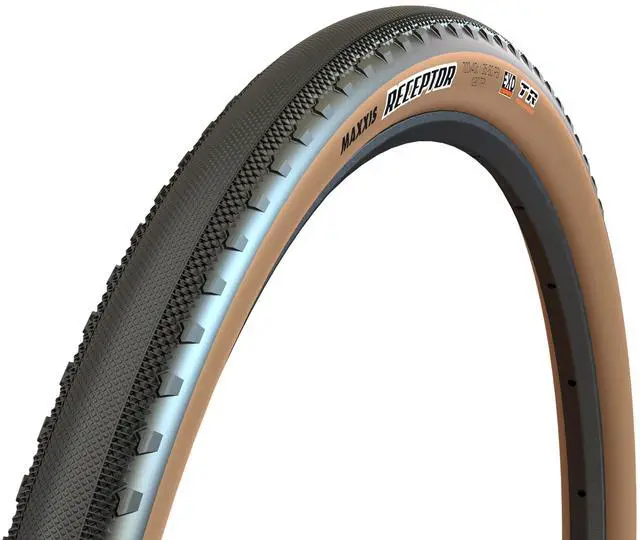 Main image of Receptor - Dual Compound EXO - Tubeless | Semi-Slick Gravel Tire | Semi-Slick: Fast Center, Grippy Cornering Sides, EXO Sidewall Protection, Tubeless Ready