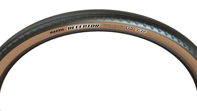 Alt view image 3 of 6 - Receptor - Dual Compound EXO - Tubeless | Semi-Slick Gravel Tire | Semi-Slick: Fast Center, Grippy Cornering Sides, EXO Sidewall Protection, Tubeless Ready