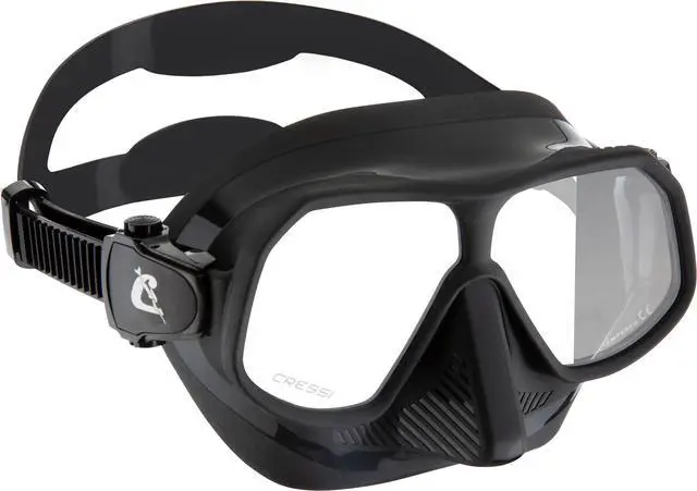 Alt view image 2 of 7 - Low Volume Lightweight Frameless Mask for Spearfishing Freediving - Narrow Fit - Flexible and Sturdy - Rombo: Designed in Italy