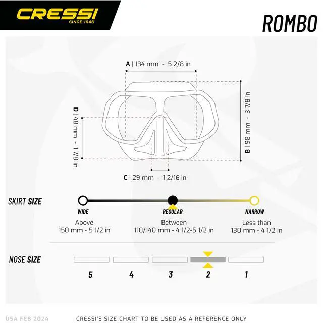 Alt view image 5 of 7 - Low Volume Lightweight Frameless Mask for Spearfishing Freediving - Narrow Fit - Flexible and Sturdy - Rombo: Designed in Italy