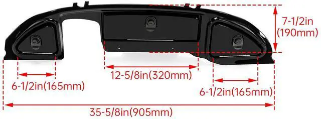 Alt view image 2 of 7 - Dash Cover Compatible with 2008.5-Up Club Car Precedent Tempo Onward Golf Cart Black Three Door Dashboard Cover Dash Cap