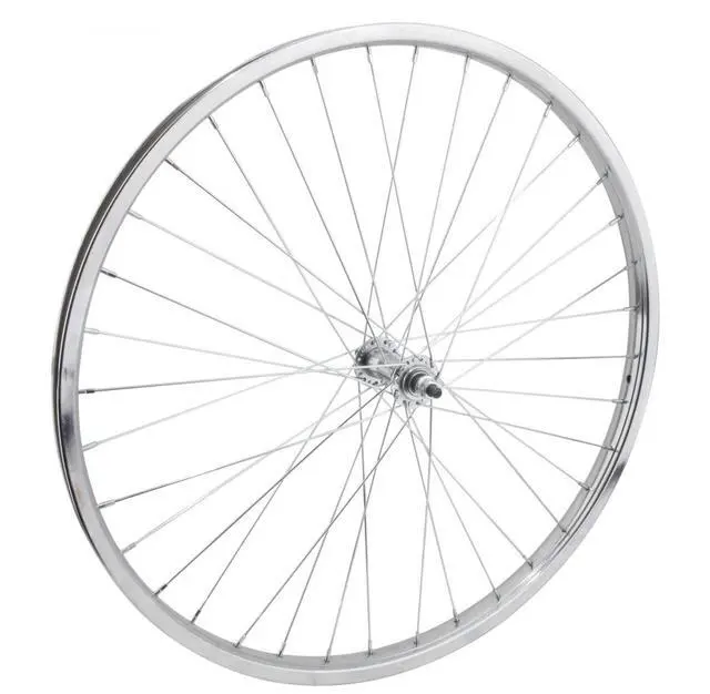 Main image of Front Bicycle Wheel 26 x 1.75/2.125 (ISO 559) 36H, Steel, Bolt On, Silver, 3/8" | bike-wheels