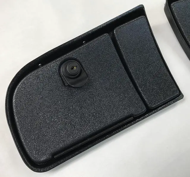 Alt view image 2 of 3 - E-Z-Go TXT Golf Cart EZ Install Locking Glove Box Door Set in Black (Will FIT New and Current Generation 1994 and UP) (Will NOT FIT RXV Models)
