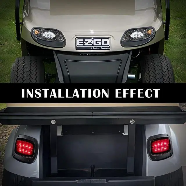 Alt view image 6 of 7 - VPAHub EZGO TXT 2014+ Freedom LED Basic Light Kit 48V, 2 LED headlight, 2 LED taillight, 1 Basic wiring harness, instruction & hardware included