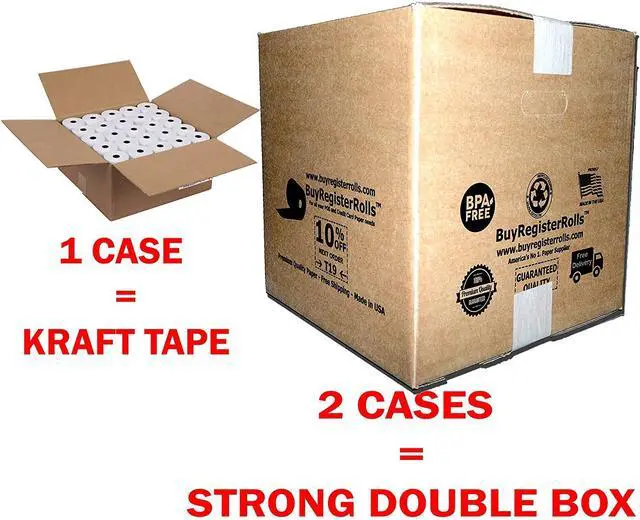 Alt view image 4 of 7 - 3 1/8" x 190' (50 POS Rolls) Bpa Free Thermal Receipt Printer Paper 318190