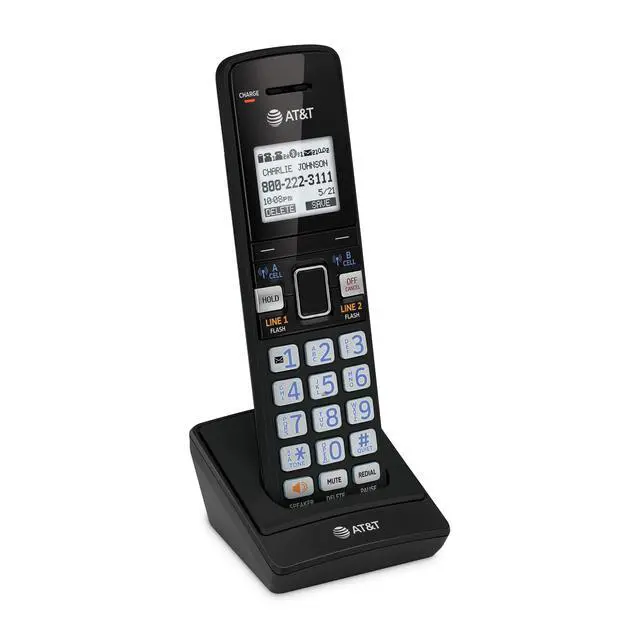 Alt view image 3 of 3 - TL86023 Cordless Handset for TL86123 2-Line Corded/Cordless Phone with Answering System | Replacement or Add-On Handset