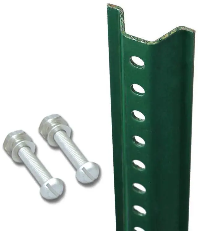 Main image of U-Channel Sign Post, Medium Weight | 8' Tall Baked Enamel Steel Post, Made in USA