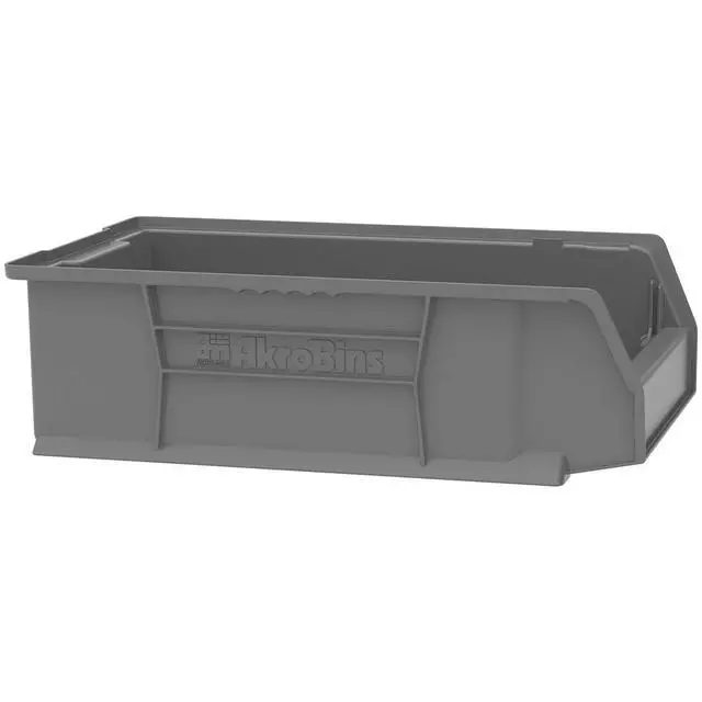 Alt view image 2 of 7 - 30280 Super-Size AkroBins Plastic Storage Bins, Space-Saving Stackable Bins for Garage, Classroom, Warehouse Organization, 20" L x 12" W x 6" H, Clear, 4-Pack