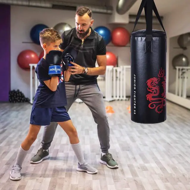 Alt view image 2 of 7 - Punching Bag Set with Gloves, 22LBS/ 40LBS Filled Kick Boxing Bag, Rucksack, Jump Rope, Firm Hook, Heavy Bag for Adults MMA Training, Muay Thai, Krav MAGA, Taekwondo, Karate