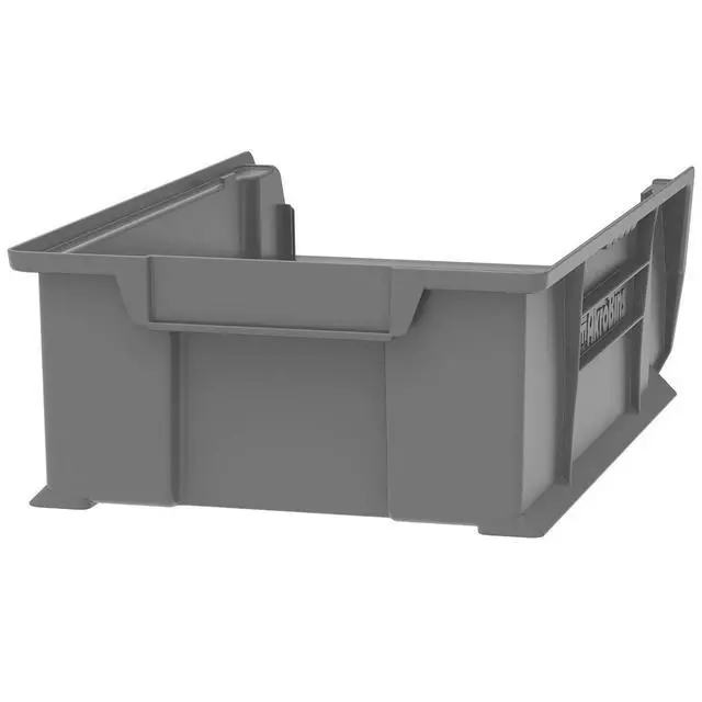 Alt view image 3 of 7 - 30280 Super-Size AkroBins Plastic Storage Bins, Space-Saving Stackable Bins for Garage, Classroom, Warehouse Organization, 20" L x 12" W x 6" H, Clear, 4-Pack